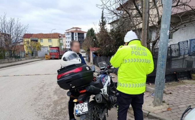 Bilecik’te motosiklet ve ATV sürücülerine yönelik denetim