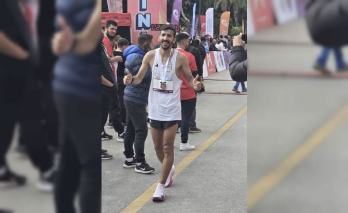 Bingöllü milli atlet maratonda birinci oldu
