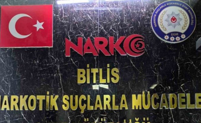 Bitlis’te 3 kilo 210 gram metamfetamin ele geçirildi