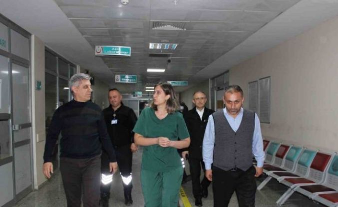 Çaycuma Devlet Hastanesi ve 112 istasyonlarına gece denetimi