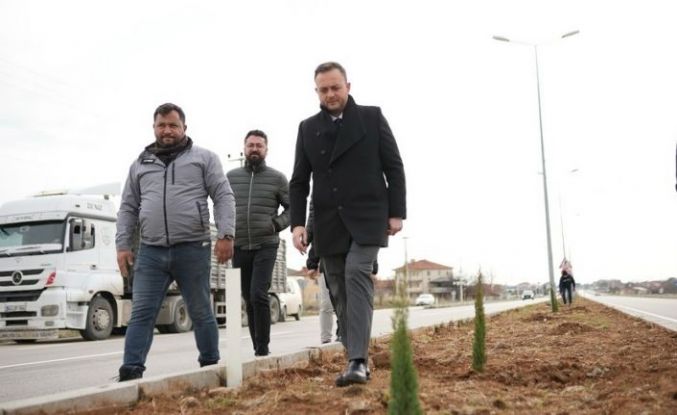 Çivril’de peyzaj çalışmaları devam ediyor