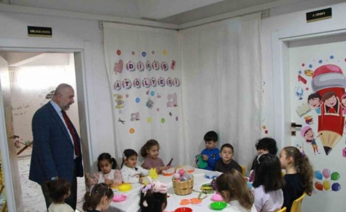 Cizre’de 4-6 yaş Kur’an kursu öğrencileri, çift dallı eğitimle hem eğleniyor hem öğreniyor