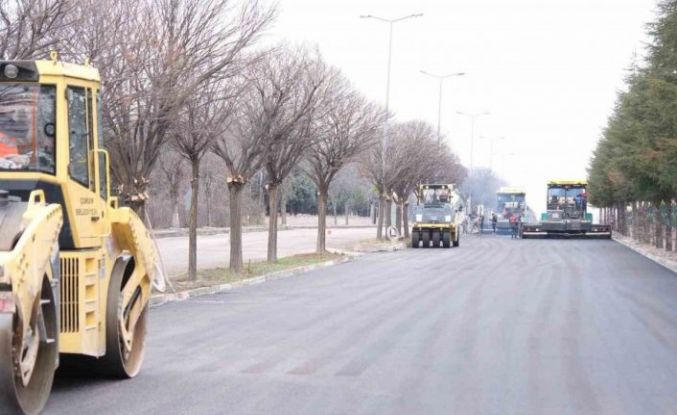 Çorum OSB’ye bin 700 ton asfalt serildi