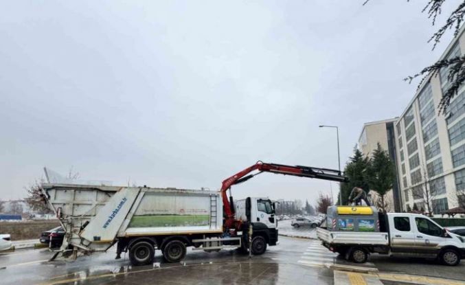 Çorum’da yeni çöp konteynerleri yerleştirilmeye başlandı