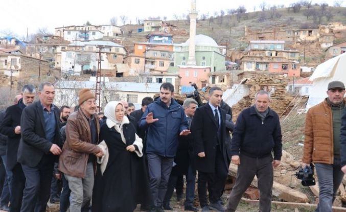 Deprem bölgesi Malatya’da Bakan Kurum memnuniyeti