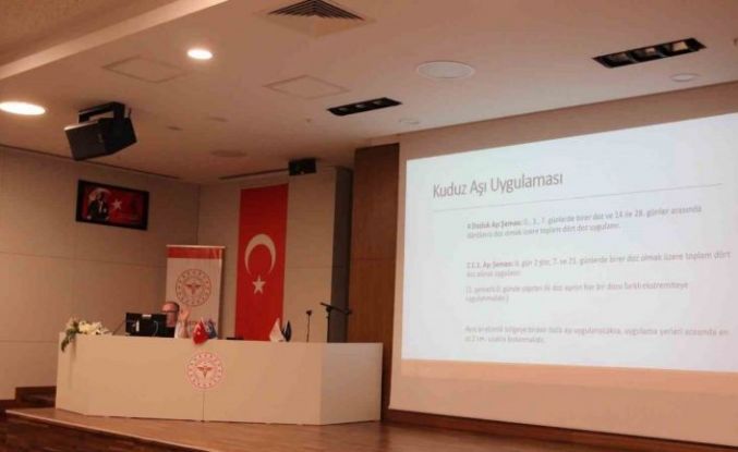 Elazığ’da sağlık personeline kuduz riskli temas ve aşı profilaksisi eğitimi