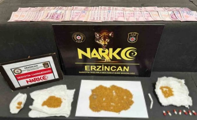 Erzincan’da uyuşturucu operasyonu