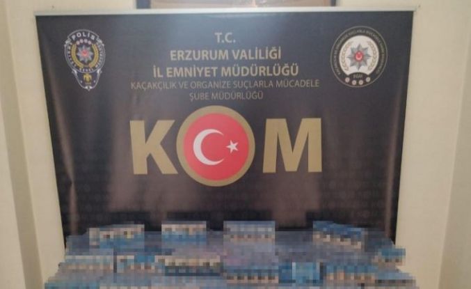 Erzurum’da kaçak sigara operasyonu