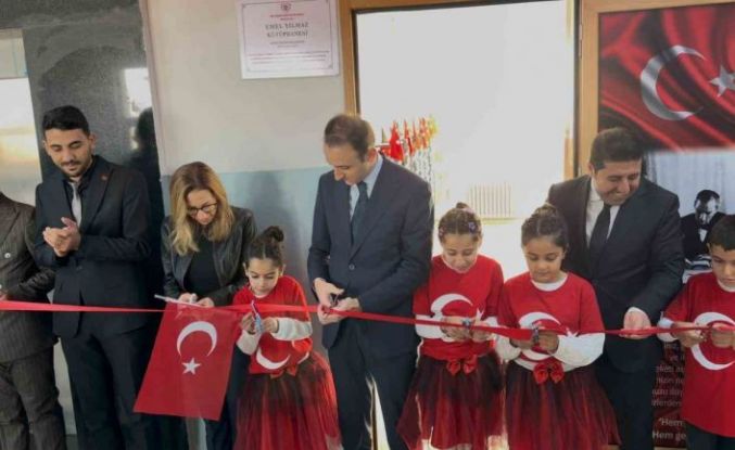 Güçlükonak’ta köy okulunda kütüphane açıldı