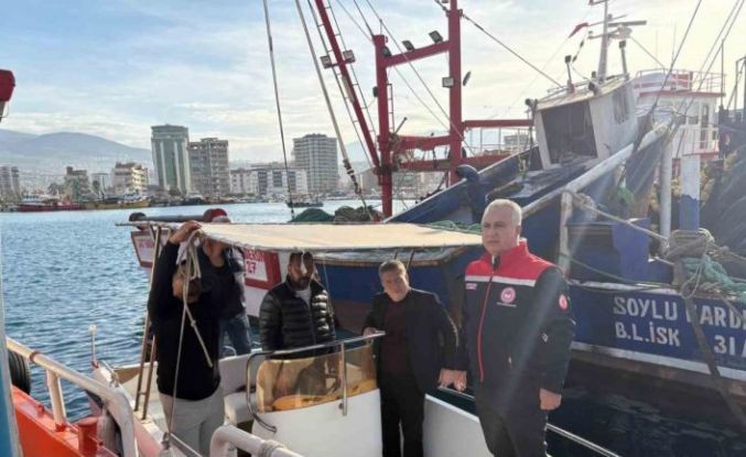 İskenderun balıkçı barınağında denetim gerçekleştirildi