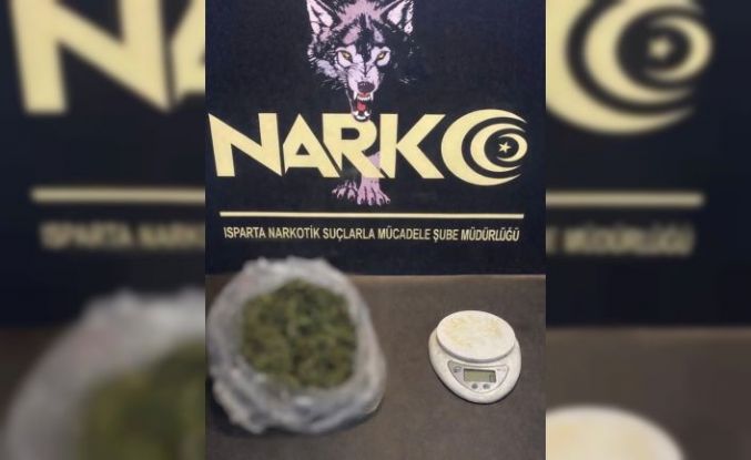 Isparta’da uyuşturucu operasyonunda 2 gözaltı