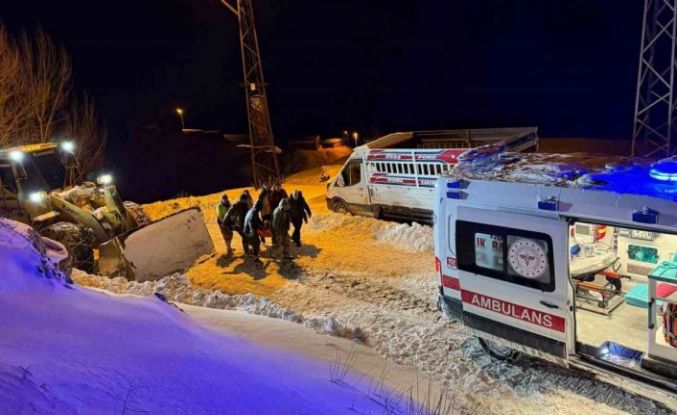 Kar ve tipiye rağmen hasta kurtarma seferberliği