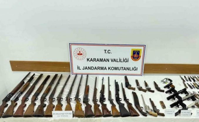 Karaman’da jandarmadan silah operasyonu: 1 gözaltı