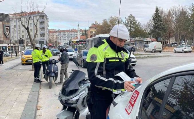 Karaman’da motosiklet denetimleri devam ediyor