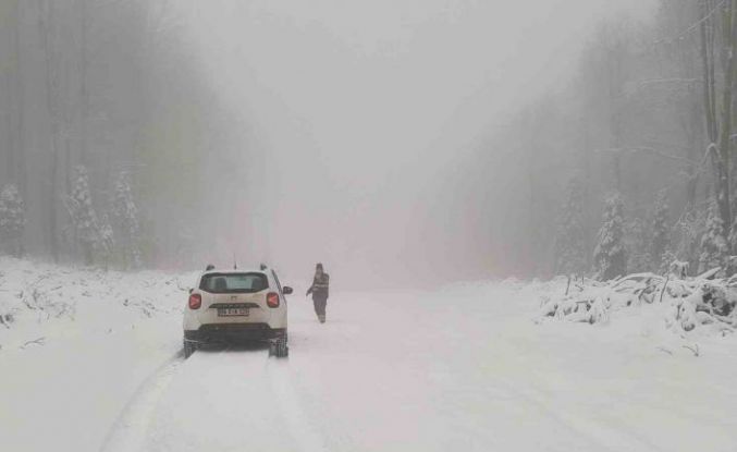 Kastamonu’da kar yağışı etkili oldu