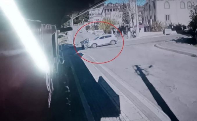 Kavşağa giren motosikletliyi fark etmeyerek çarptı: 1 yaralı