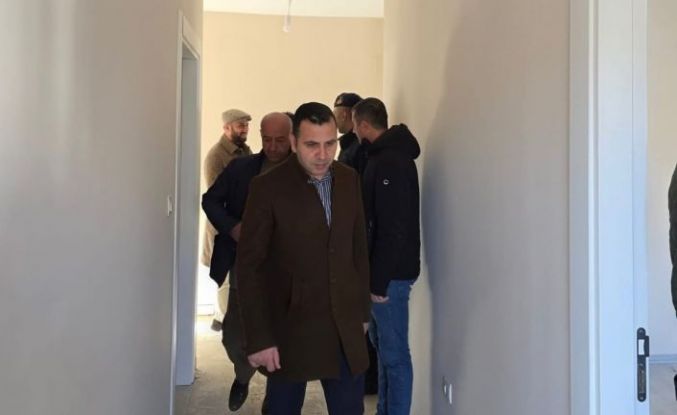 Kaymakam Algın, köy evleri inşaatlarını inceledi