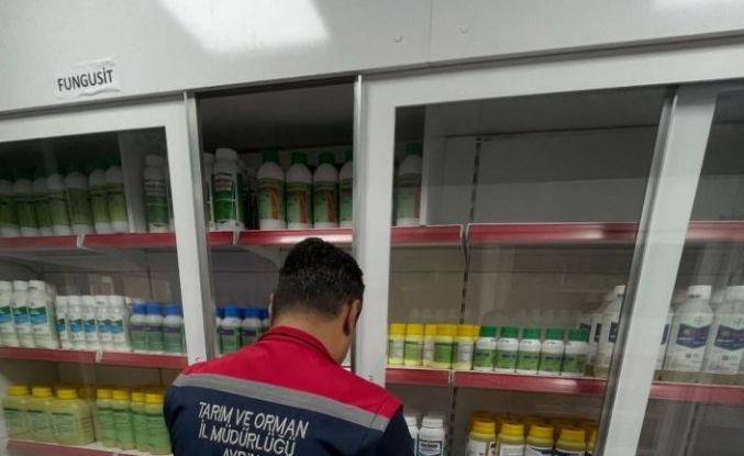Köşk’te bitki koruma ürünü satış yerlerine denetim yapıldı