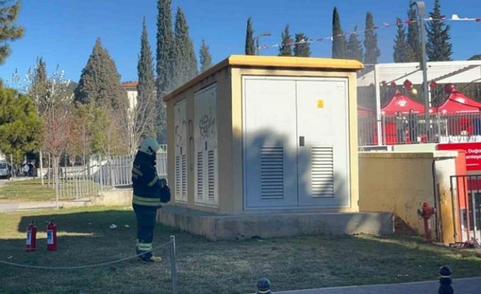 Menteşe’de elektrik trafosunda yangın paniği