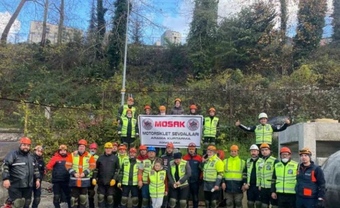 Motosiklet Sevdalıları arama ve kurtarma ekibi akredite olma yolunda