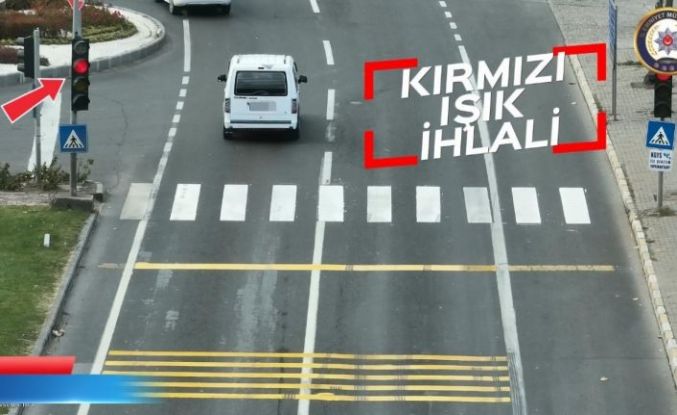 Nevşehir’de dron ile trafik denetimleri artırıldı