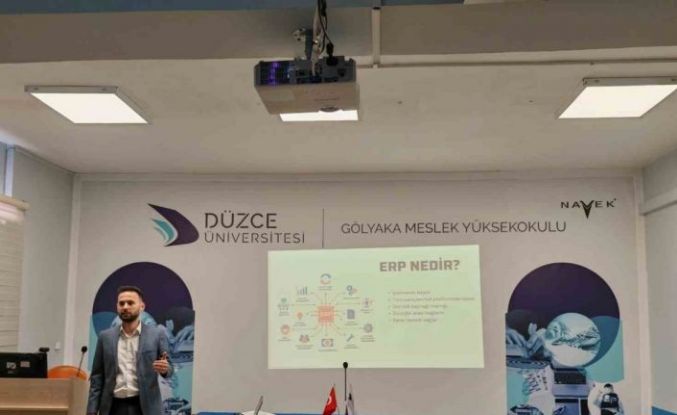 Öğrencilere ERP’yi anlattı