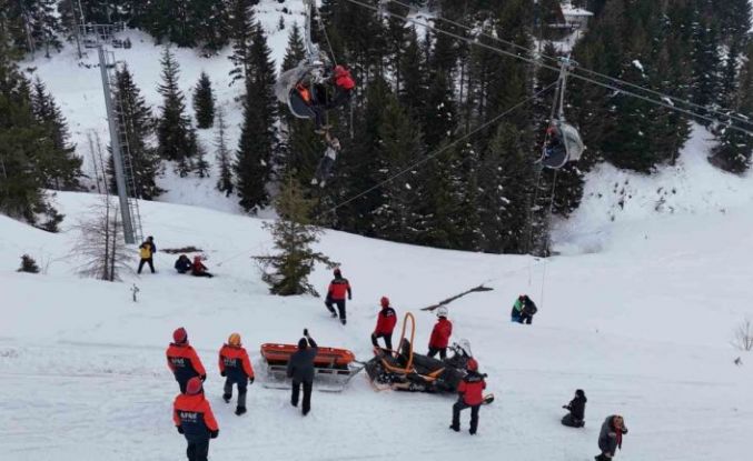 Ordu’daki kayak merkezinde gerçeğini aratmayan kurtarma tatbikatı