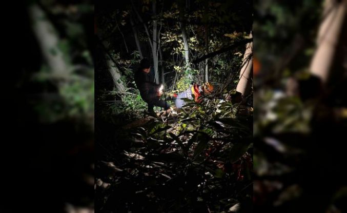 Orman işçisi için ekipler seferber oldu