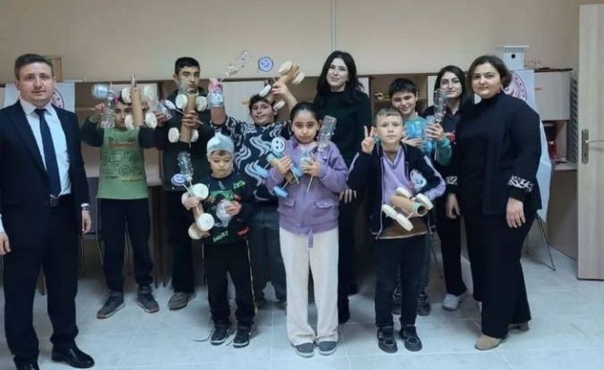 Özel bireyler geri dönüşümle hem öğrendi hem eğlendi