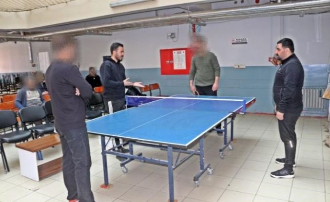 Patnos Açık Ceza İnfaz Kurumu’nda masa tenisi turnuvası düzenlendi