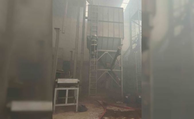 Reyhanlı’da fabrika yangını