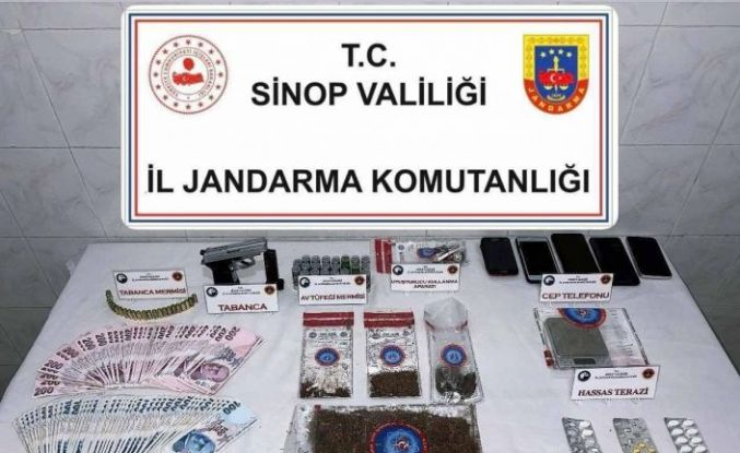 Sinop’ta jandarmadan uyuşturucu tacirlerine darbe