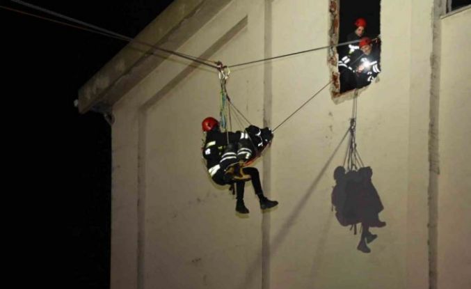 Tekirdağ’da gerçeğini aratmayan arama kurtarma tatbikatı