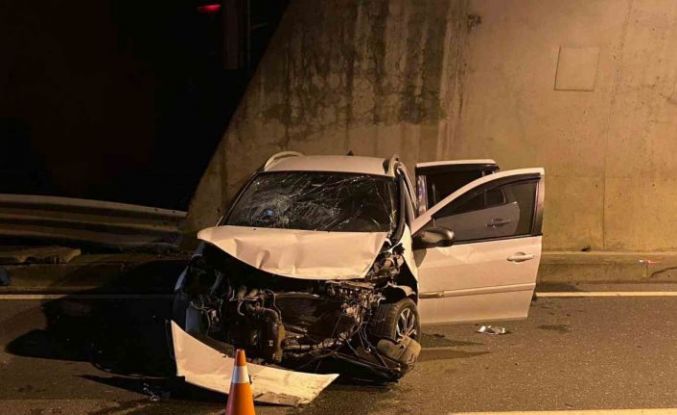 Tünelde meydana gelen kazada 4 kişi yaralandı