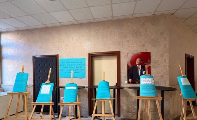 Türklerin tarih boyunca kullandığı alfabeler Denizli’de sergilendi