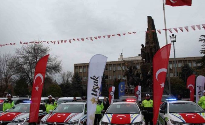 Uşak’ta emniyet ve jandarma teşkilatına 47 yeni araç