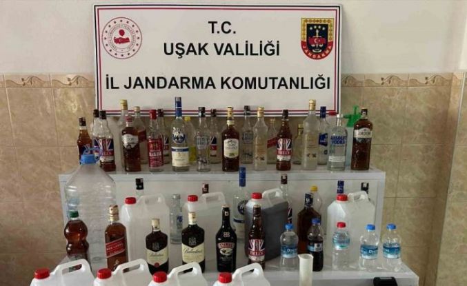 Uşak’ta yılbaşı öncesi jandarma içki kaçakçılarına darbe