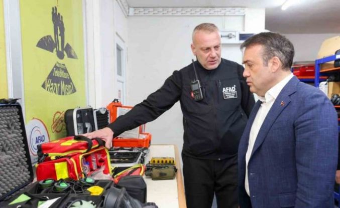 Vali Sözer AFAD’da incelemelerde bulundu