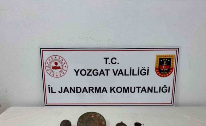 Yozgat’ta tarihi objeler yakalandı