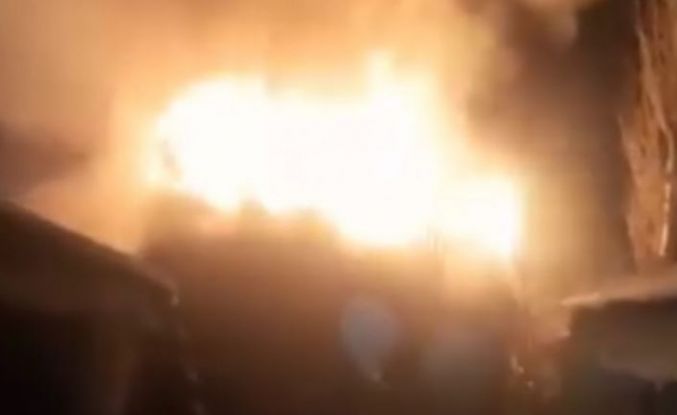 Yüksekova’da korku dolu anlar: Kalorifer kazan dairesi cayır cayır yandı