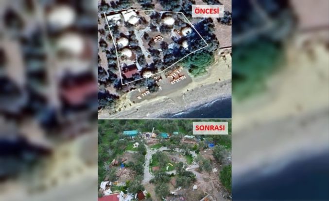 Ayvacık’ta 63 kaçak yapı yıkıldı