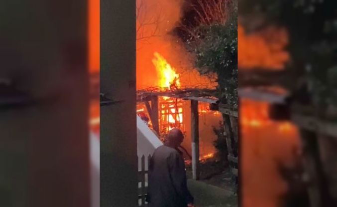 Bartın’da odunluk yangını paniğe neden oldu