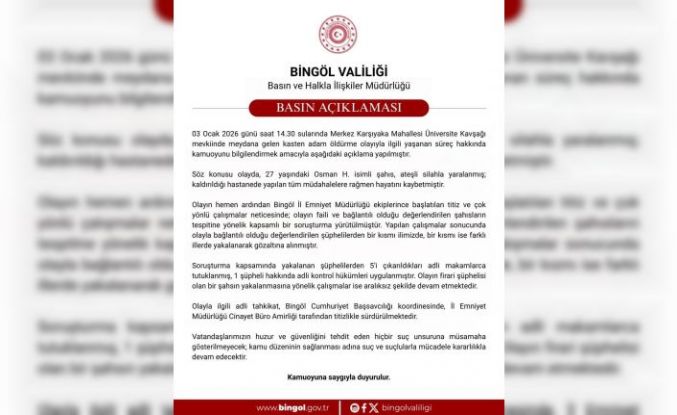 Bingöl’deki cinayette 5 tutuklama