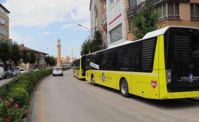 Çorum’da halk otobüsleri 1 yılda 4 milyon kilometre yol katetti
