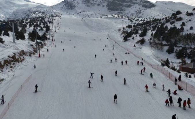 Ergan Kayak Merkezinde hafta sonu yoğunluğu
