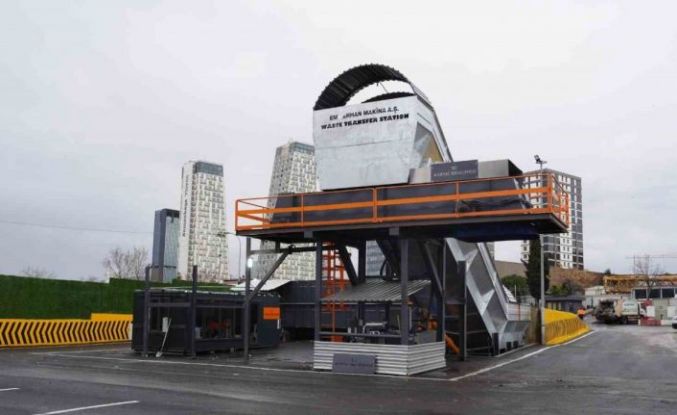 Kartal Belediyesi’nin yeni çöp toplama ve aktarma istasyonu hizmete girdi