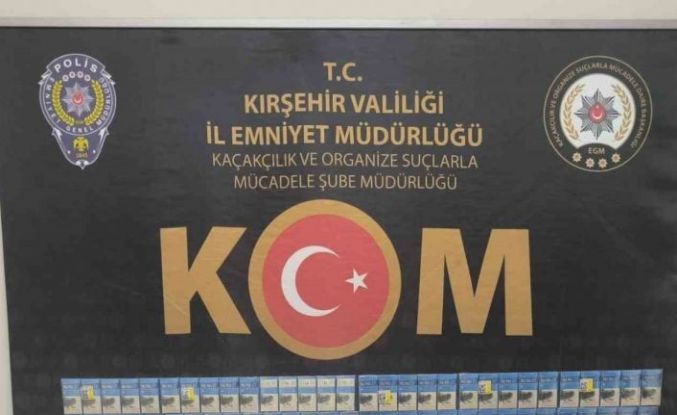 Kırşehir’de kaçak sigara operasyonu: 380 paket ele geçirildi