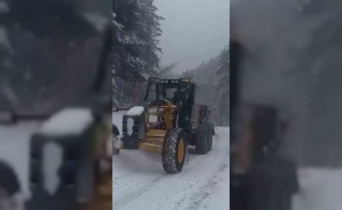 Mengen’de kar küreme çalışmaları başladı