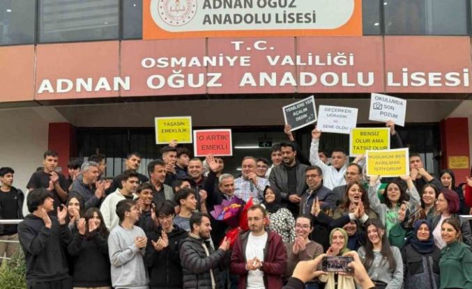 Osmaniye’de 40 yıllık meslek hayatı alkışlarla taçlandı