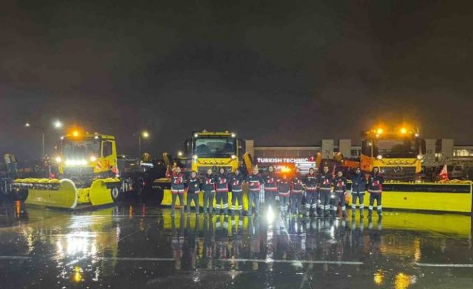 Sabiha Gökçen Havalimanı’nda kar tedbirleri